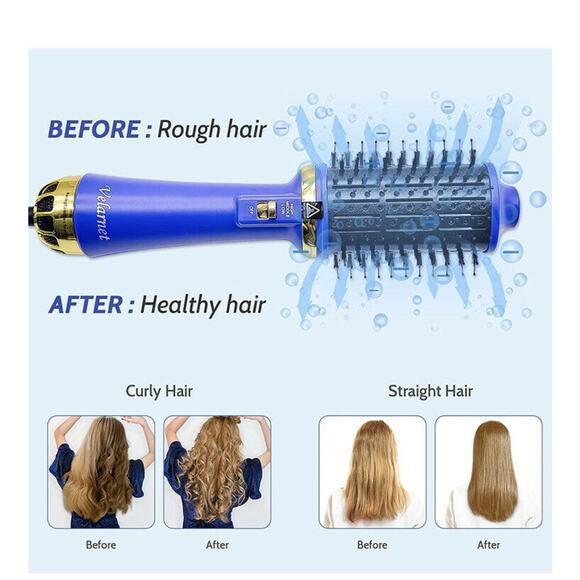 Hair Dryer Brush,  Blow Dryer Brush with Anion,4 in 1 One-Step Hair (Round head) - Picture 7 of 12